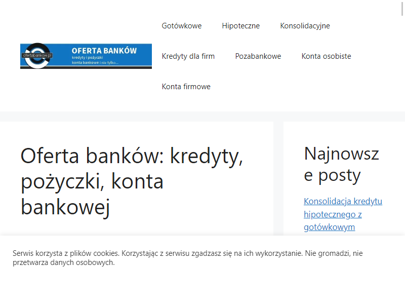  Najlepsza oferta bankowa. Ofertabankow.pl